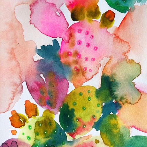 Cactus Inspired Watercolor