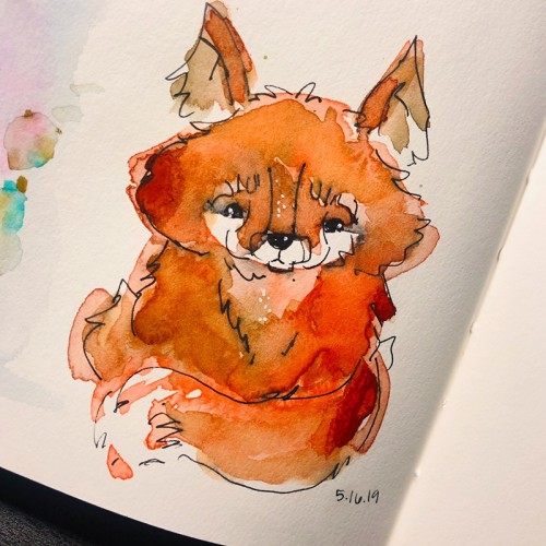 Watercolor Fox