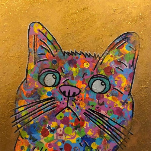 “Cosmic moggy” by Barrie J Davies 2018