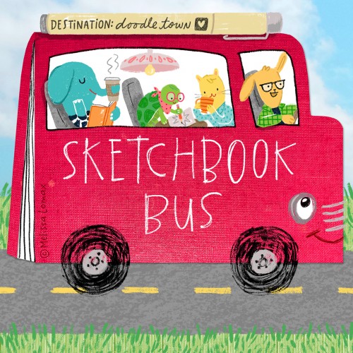 Doodle Caravan, Drawing Challenge ~ Sketchbook Bus!