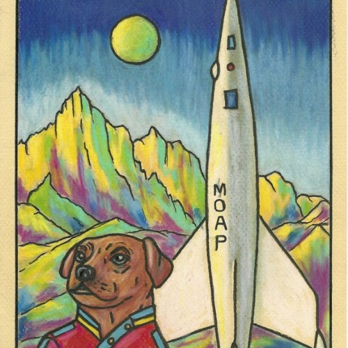 MAYA....The first dog to command a spaceship to Mars!