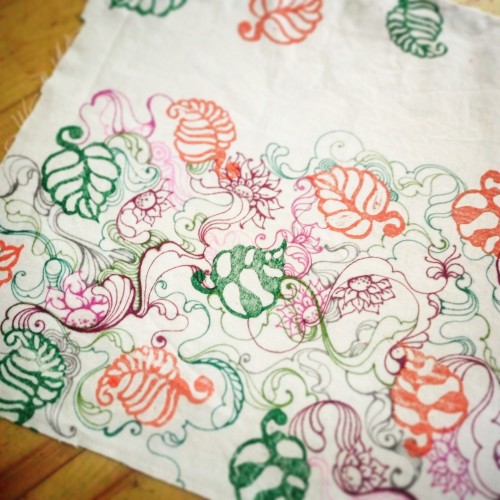 Doodles on fabric