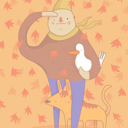 Fall Illustration (with your duck)