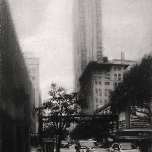 Downtown Miami in Charcoal
