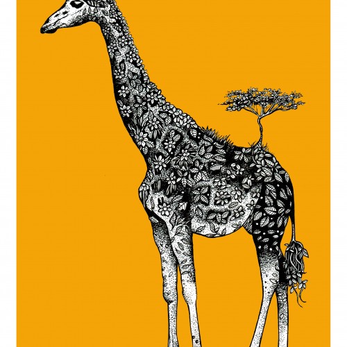Illustrated Giraffe