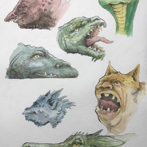 A page of dragons