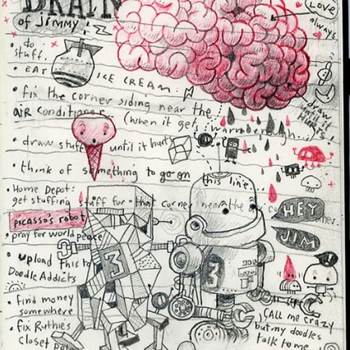 The brain of jimmy to-do list.