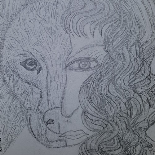 Woman and Wolf 1