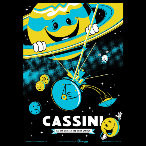 Cassini Glow-in-the-Dark Poster