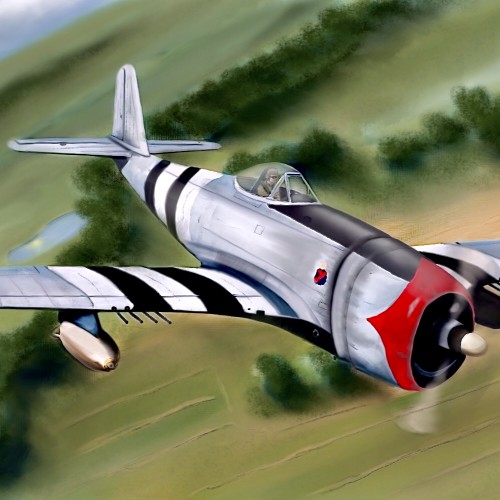 P-47 Thunderbolt Over France