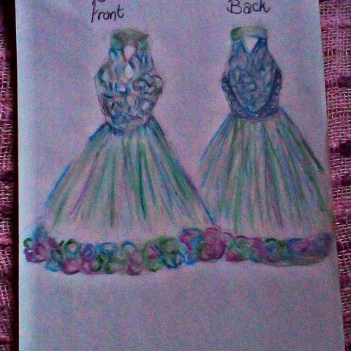 Lace Halterneck Dress Design