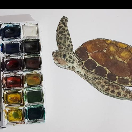 Sea Turtle- Watercolor