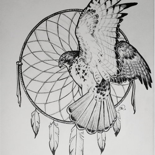 Dream Catcher and Red Tail commission