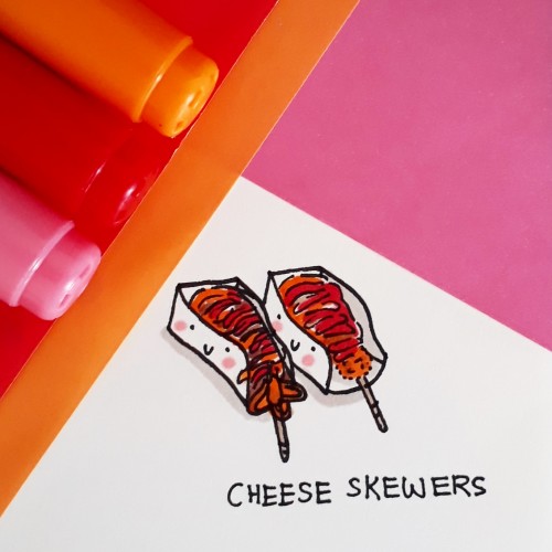 Cheese Skwers doodle