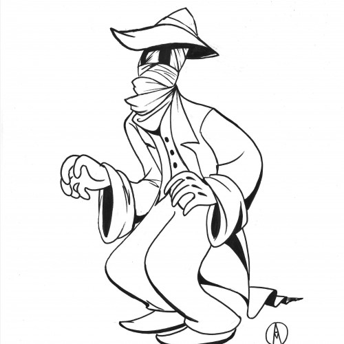 Invisible Man in the Style of Max Fleischer