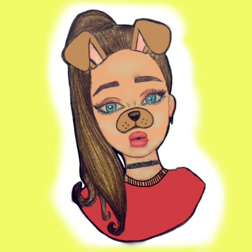 Snapchat Dog Filter Digital Art