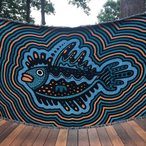Woven Fish blanket