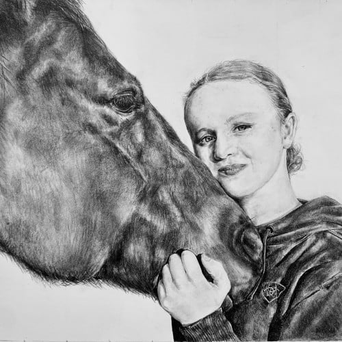 Girl and Horse Portrait