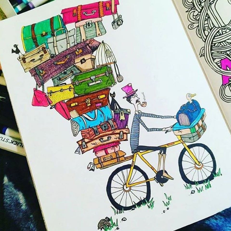 Completed Coloring Page by Cori