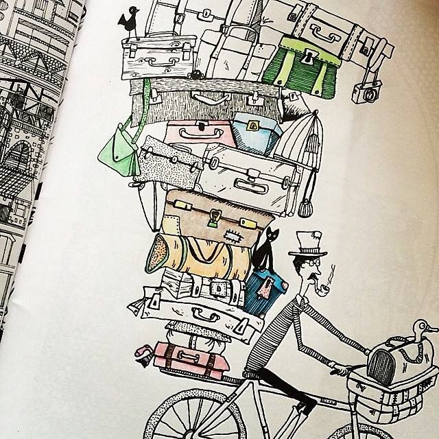 Completed Coloring Page by Katy Stoddard
