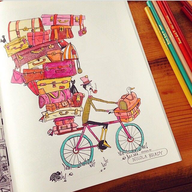 Completed Coloring Page by Steph