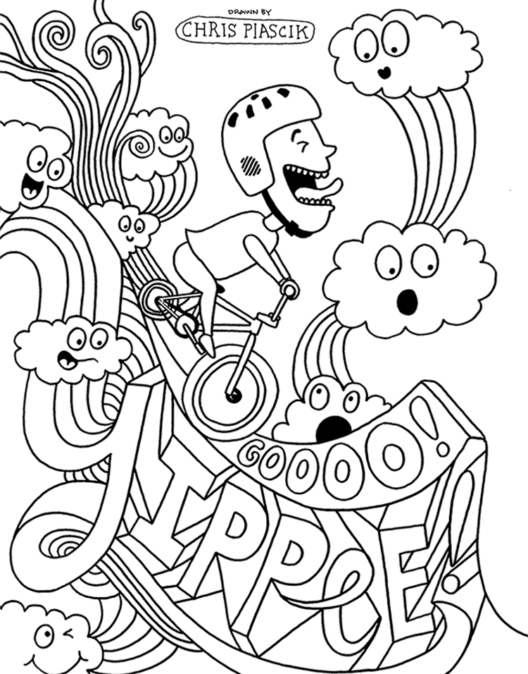 Blank Coloring Page by Chris Piascik