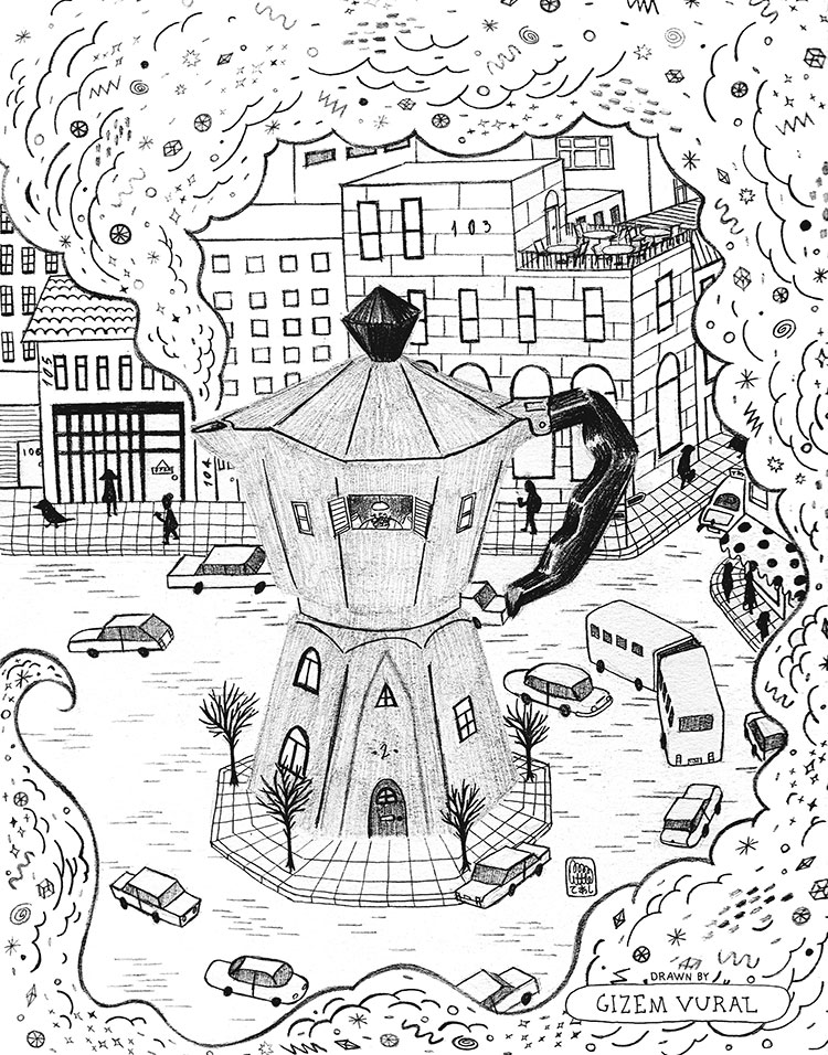 Blank Coloring Page Designed by Gizem Vural