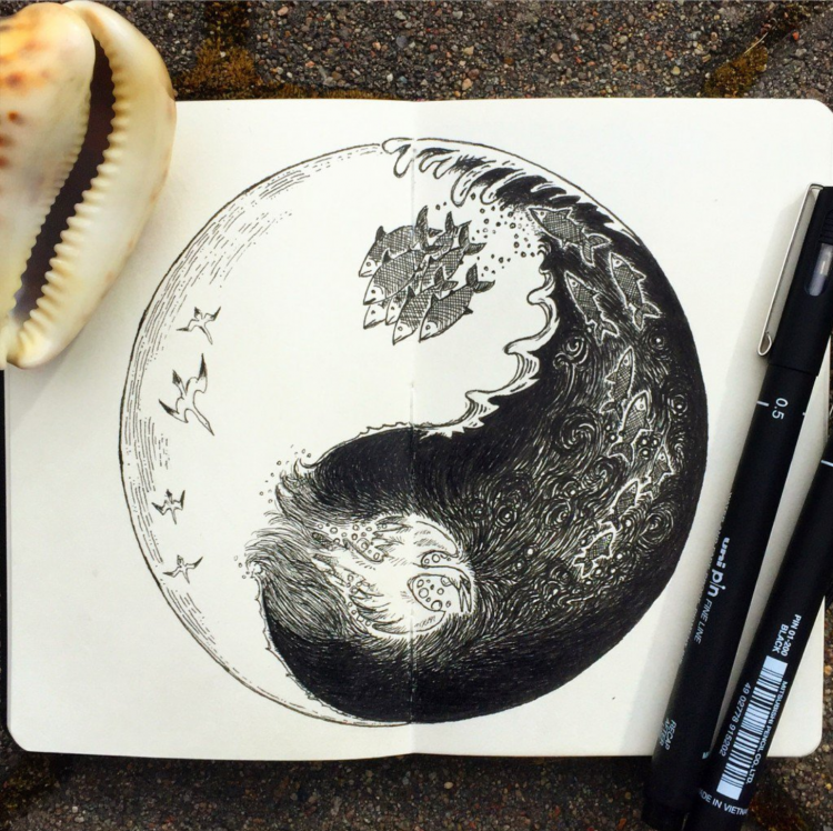 Doodling Yin & Yang with Kimmo Oja