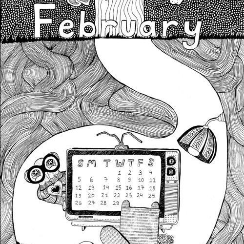 February Calendar Draw