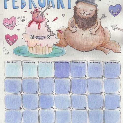 February Calendar Draw