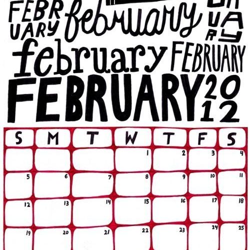 February Calendar Draw