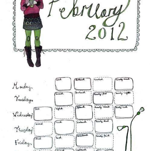 February Calendar Draw