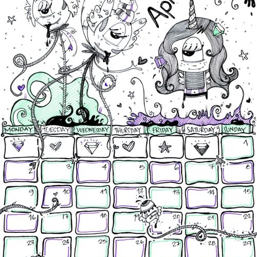 April Calendar Draw