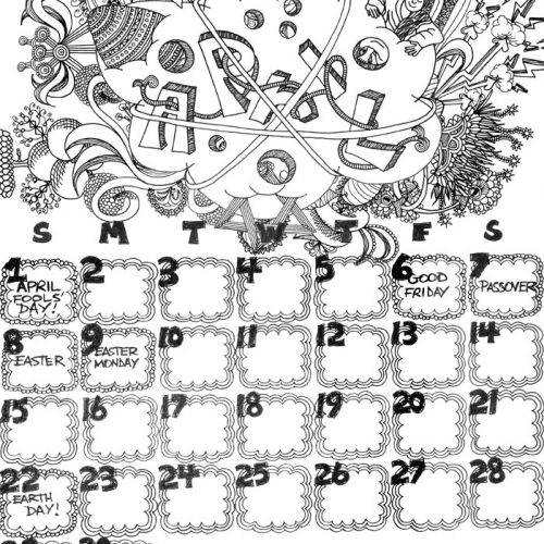 April Calendar Draw