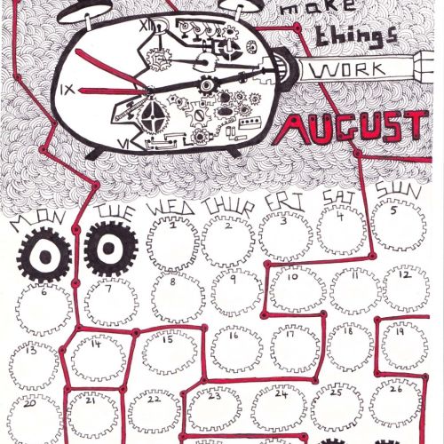 August Calendar Draw