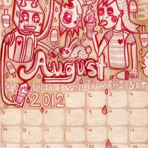 August Calendar Draw