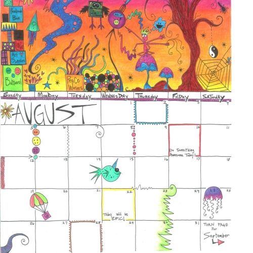 August Calendar Draw