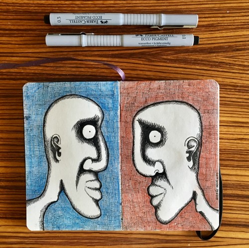 Drawn Opposites - A Sketchbook Challenge