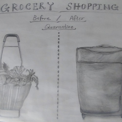 Pre/Post Quarantine: A Diptych Drawing Challenge