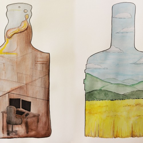 Pre/Post Quarantine: A Diptych Drawing Challenge