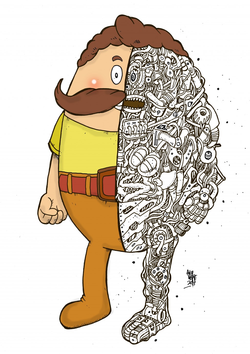Papa Yokies - Tribute Malaysia 90s Animation drawing by AKU NAPIE | Doodle Addicts Papa Yokies - Tribute Malaysia 90s Animation drawing by AKU NAPIE | Doodle Addicts