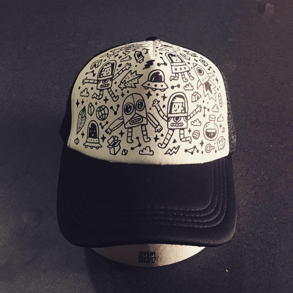 The space cap drawing by zamzammee | Doodle Addicts