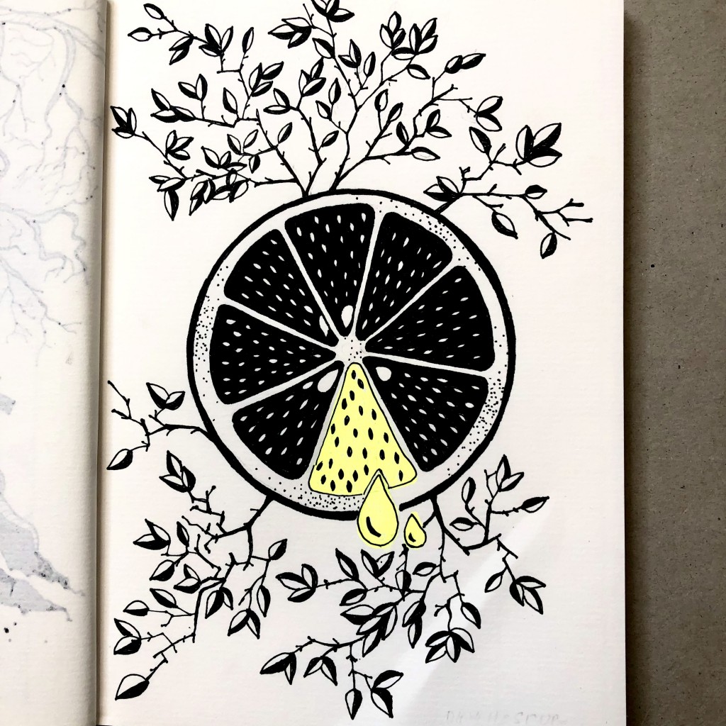 Sour drawing by Ashima Bawa Doodle Addicts