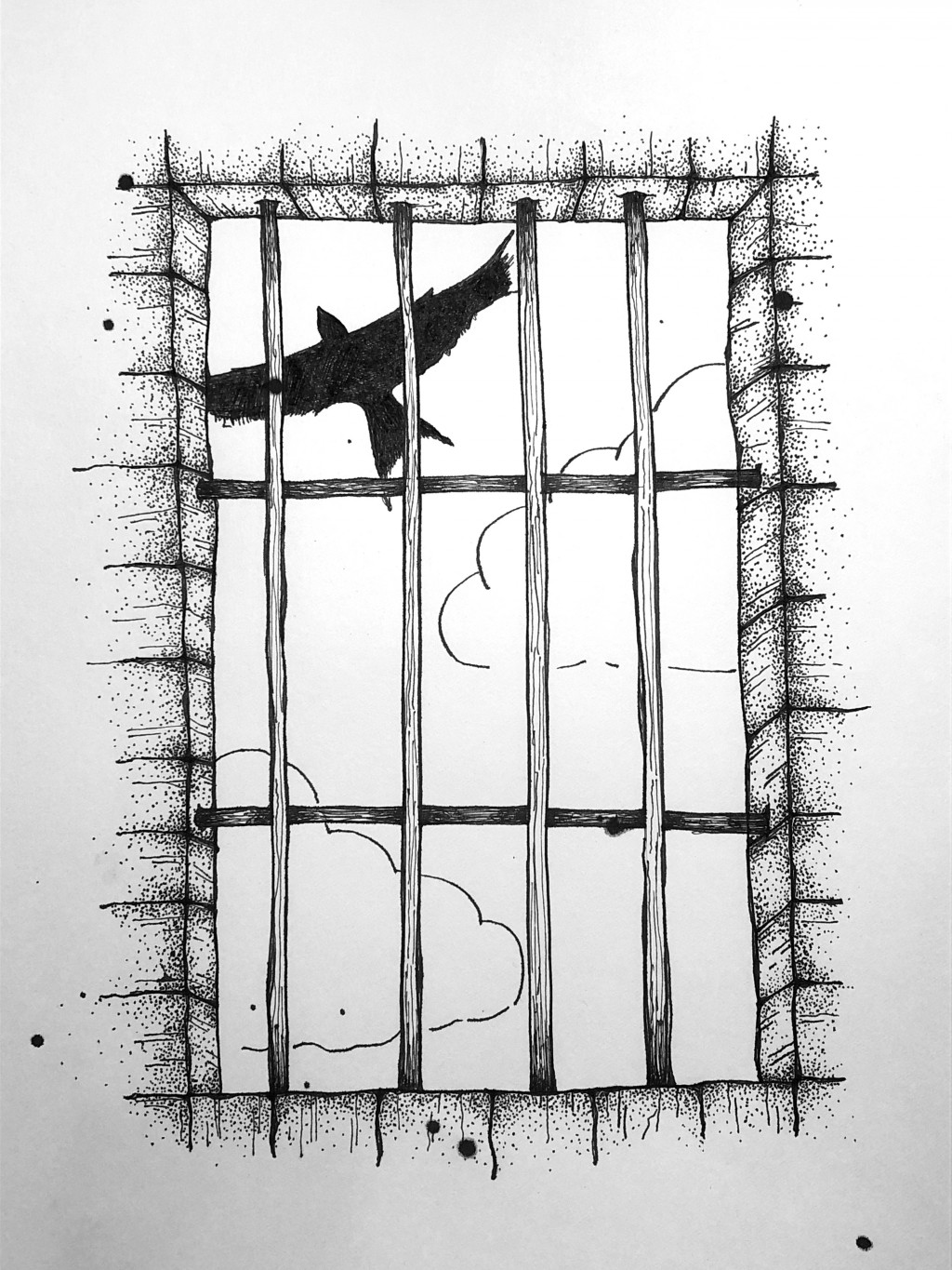 dream-of-freedom-drawing-by-ashima-bawa-doodle-addicts