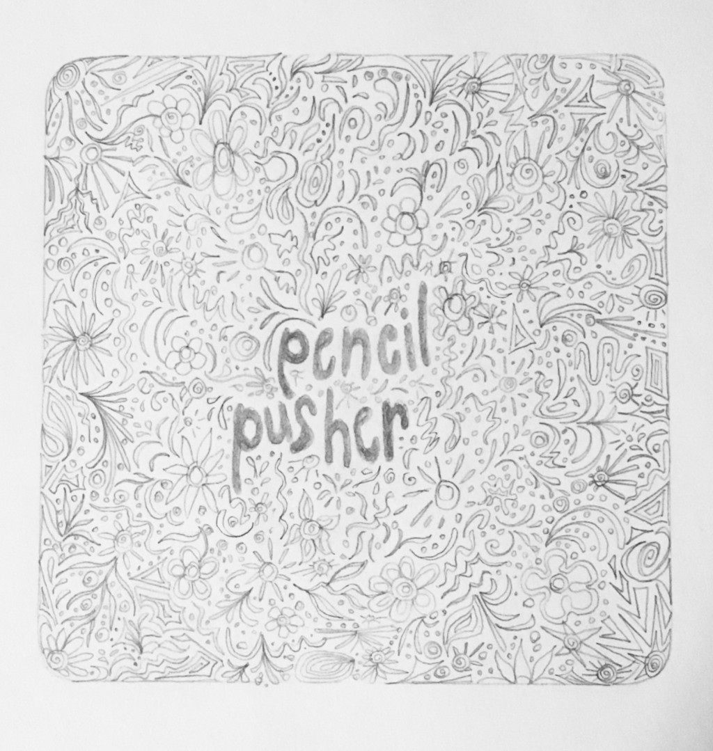pencil pusher drawing by L K M Doodle Addicts