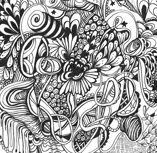 Pen and Ink Doodles drawing by Celeste Doodle Addicts