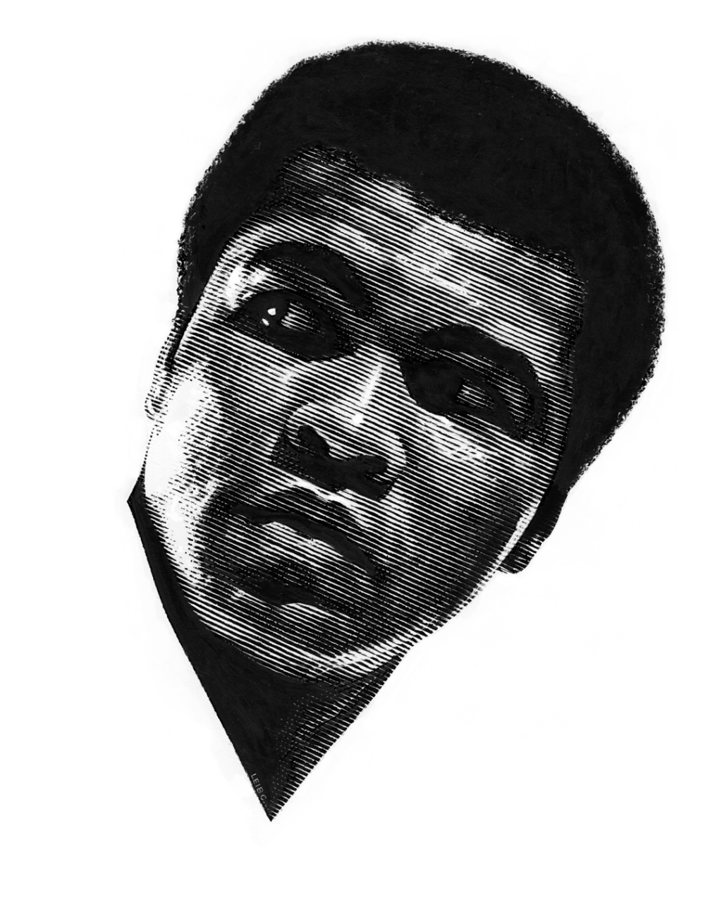 Lot - Muhammad Ali, The Champ, Marker Drawing