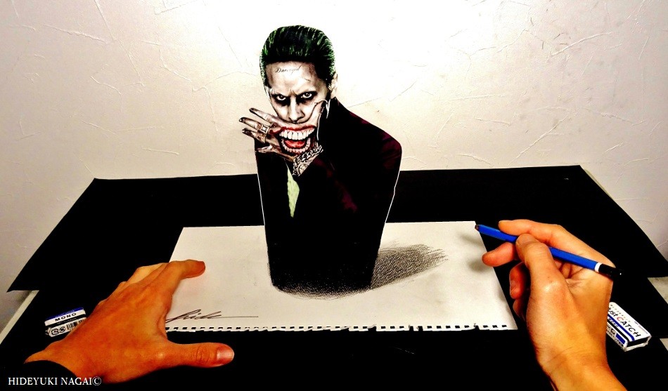Joker Suicide Squad 3d Drawing Drawing By Hideyuki Nagai Doodle Addicts Joker Suicide Squad 3d Drawing Drawing By Hideyuki Nagai Doodle Addicts