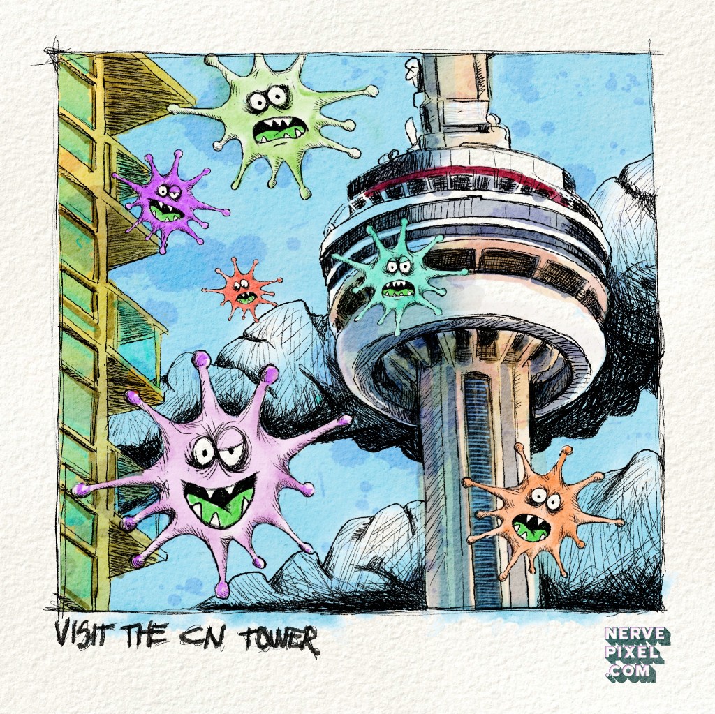 Toronto Ontario drawing by Derek Lowes Doodle Addicts