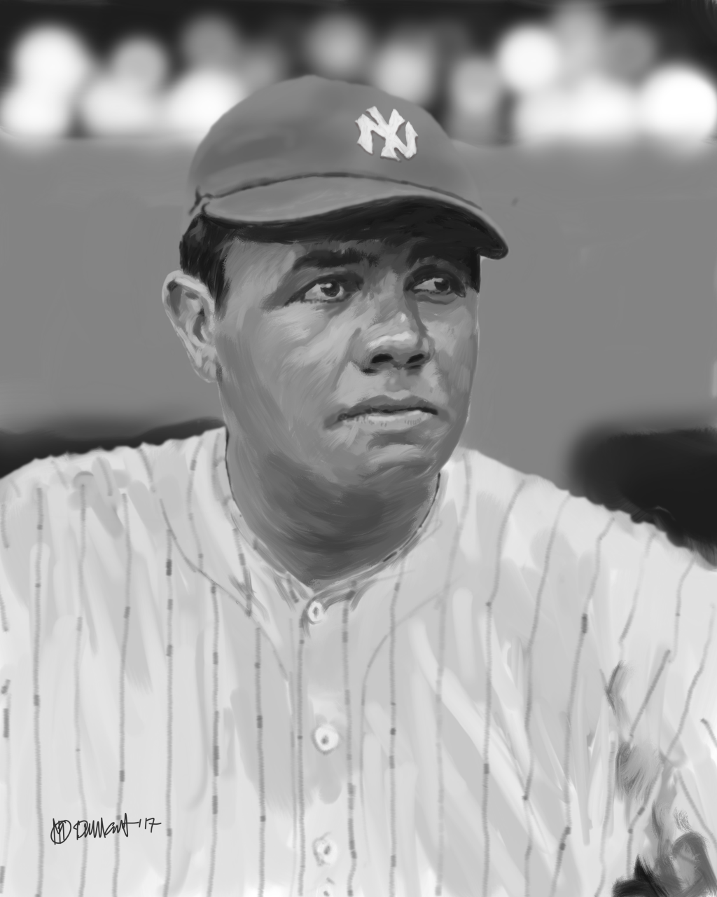 Babe Ruth drawing by Michael | Doodle Addicts
